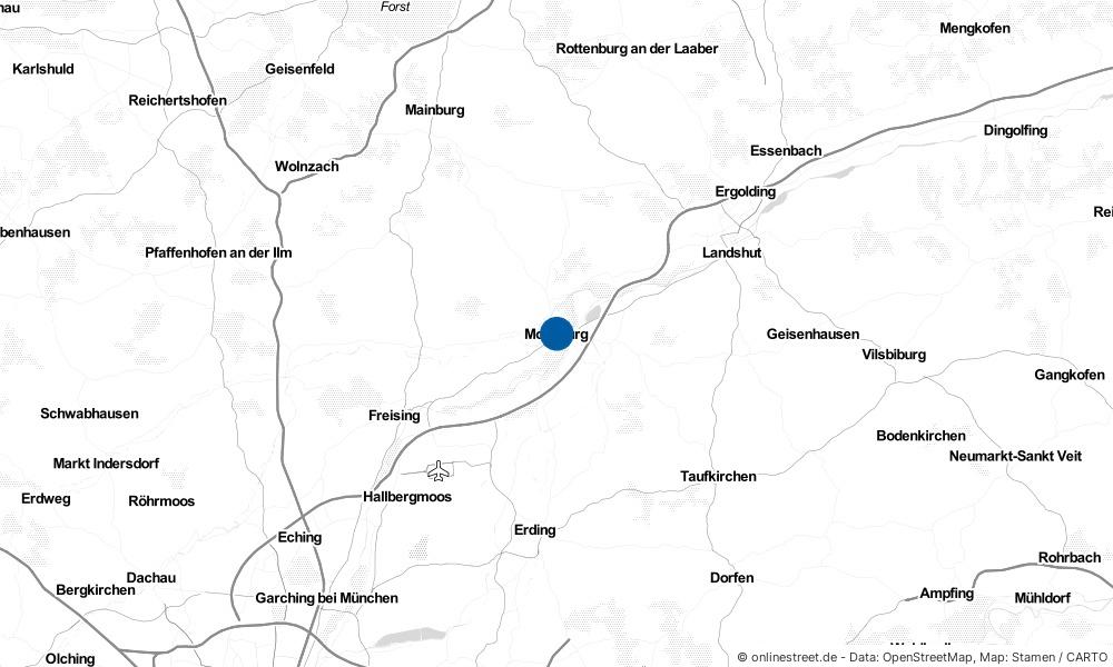 Karte: Wo liegt Moosburg?