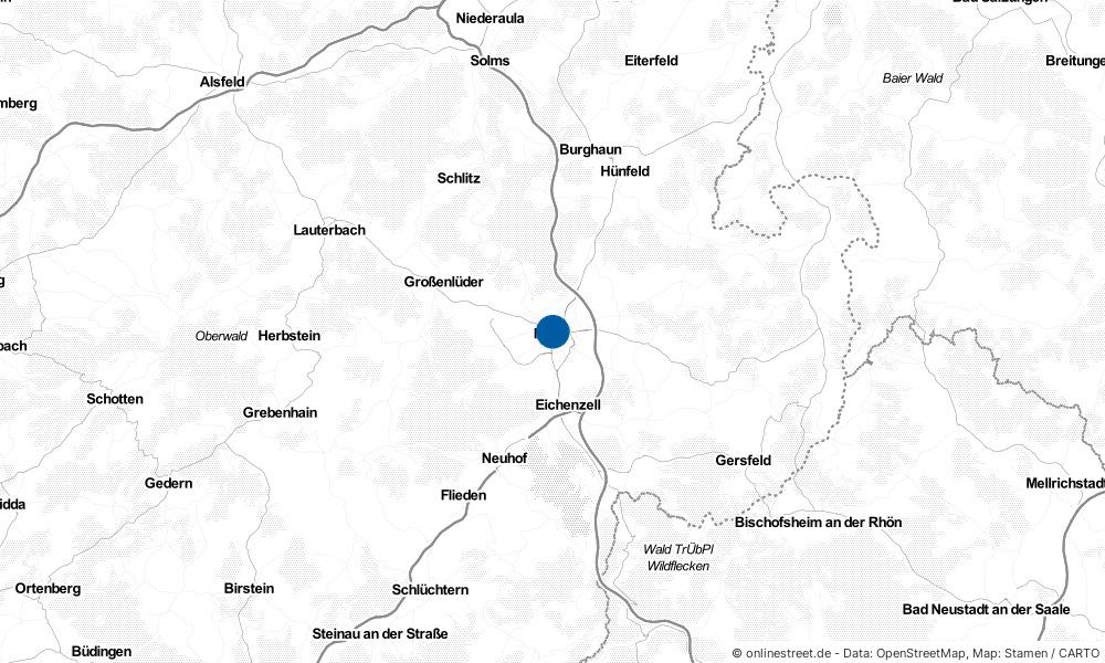 Karte: Wo liegt Fulda?