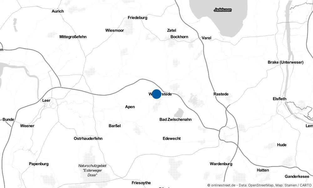 Karte: Wo liegt Westerstede?