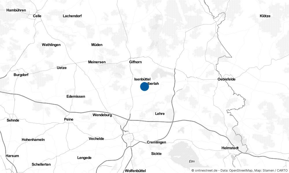 Karte: Wo liegt Wasbüttel?