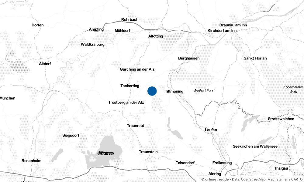 Karte: Wo liegt Tyrlaching?
