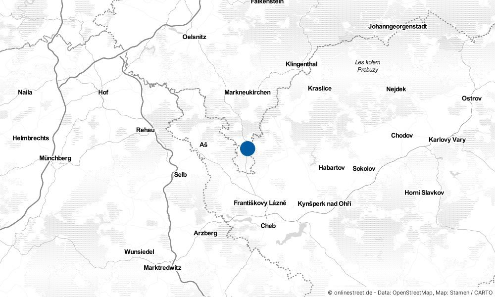 Karte: Wo liegt Bad Brambach?