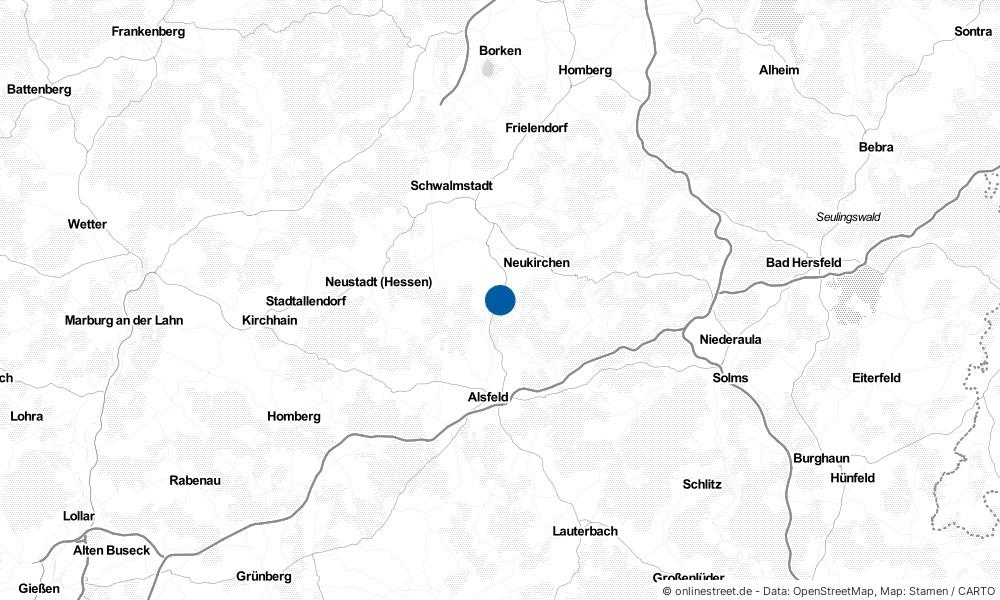 Karte: Wo liegt Schrecksbach?