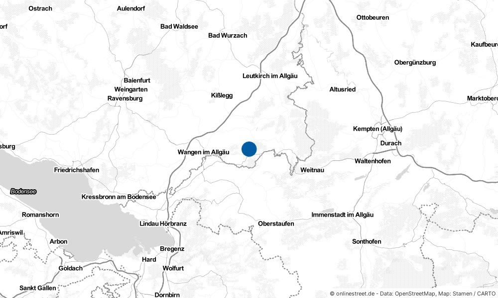 Karte: Wo liegt Argenbühl?