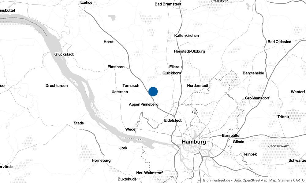 Karte: Wo liegt Borstel-Hohenraden?