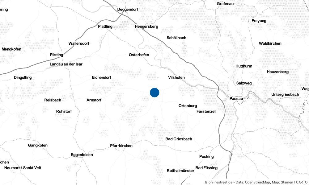 Karte: Wo liegt Aldersbach?
