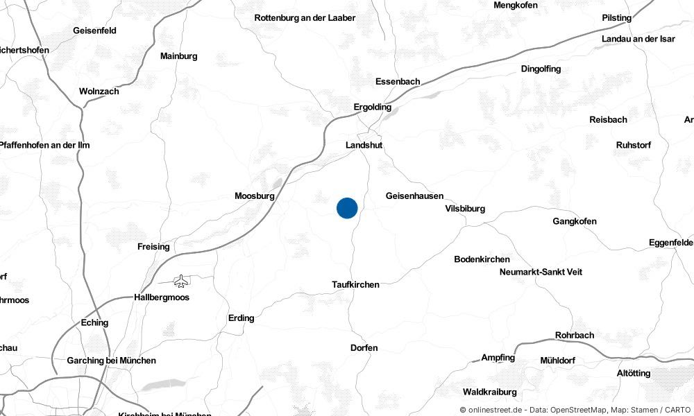 Karte: Wo liegt Vilsheim?
