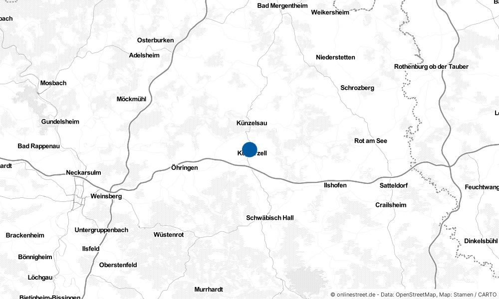 Wo liegt Kupferzell? Karte, Lageplan & Services für Kupferzell (Baden