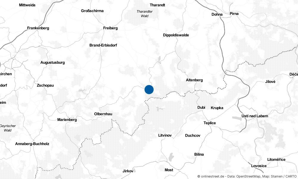 Karte: Wo liegt Rechenberg-Bienenmühle?
