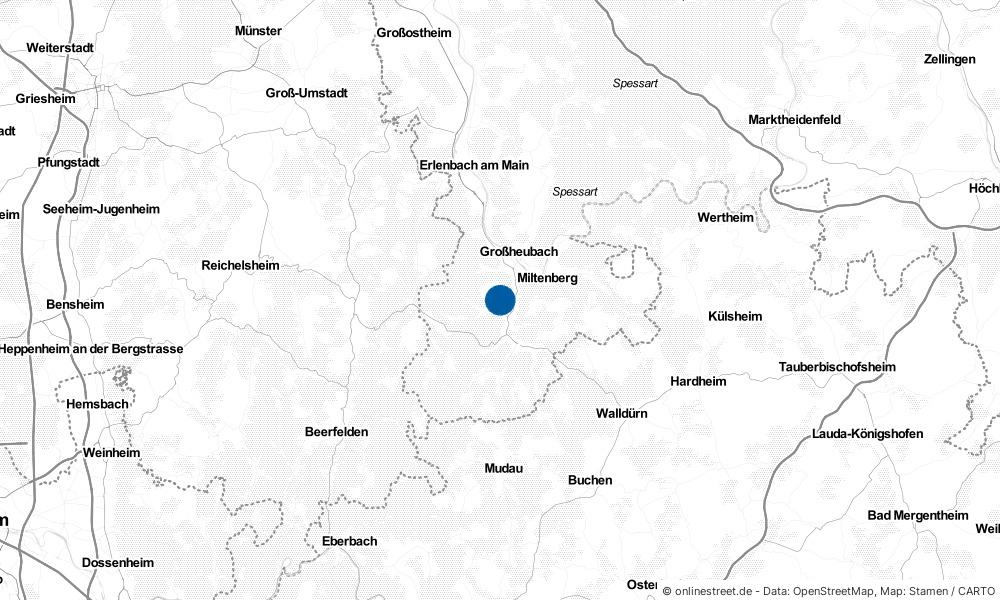 Karte: Wo liegt Weilbach?