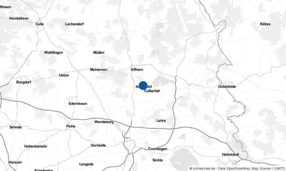 Karte: Wo liegt Isenbüttel?