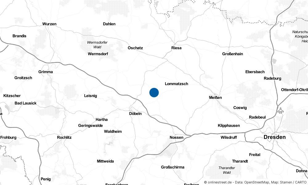 Karte: Wo liegt Zschaitz-Ottewig?