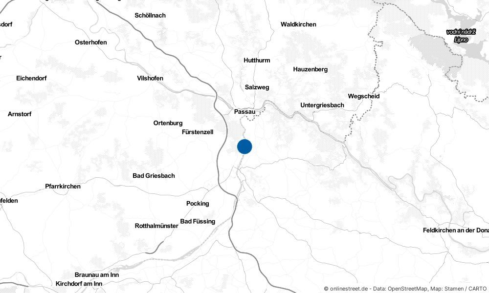 Karte: Wo liegt Neuburg am Inn?