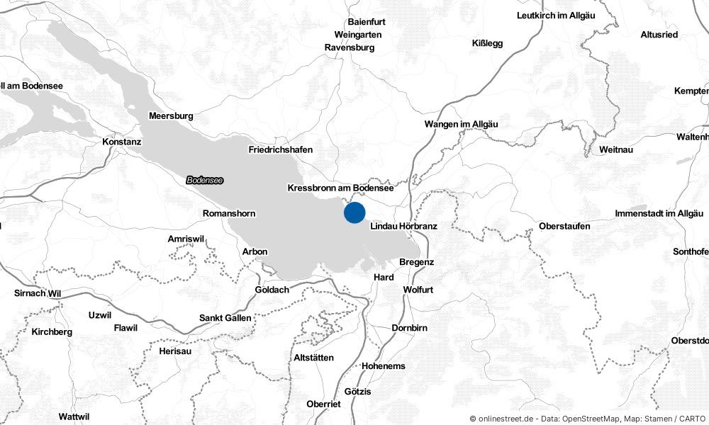 Karte: Wo liegt Wasserburg (Bodensee)?