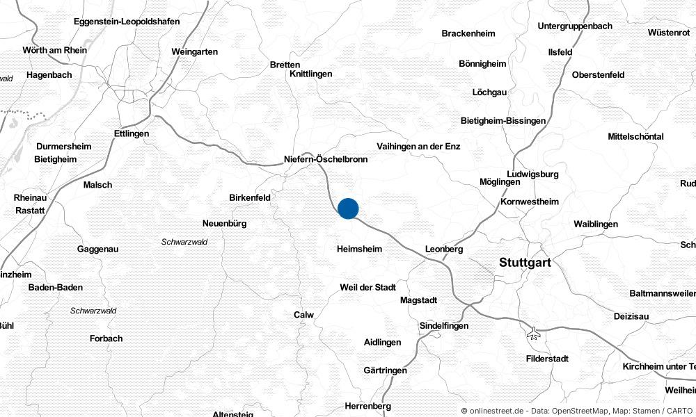 Karte: Wo liegt Wimsheim?