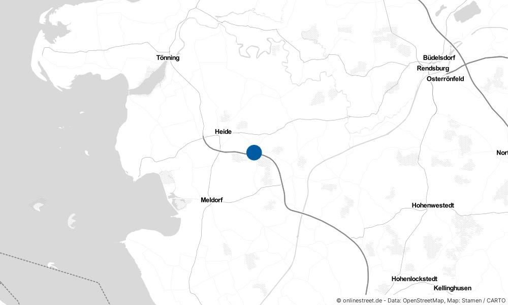 Karte: Wo liegt Nordhastedt?