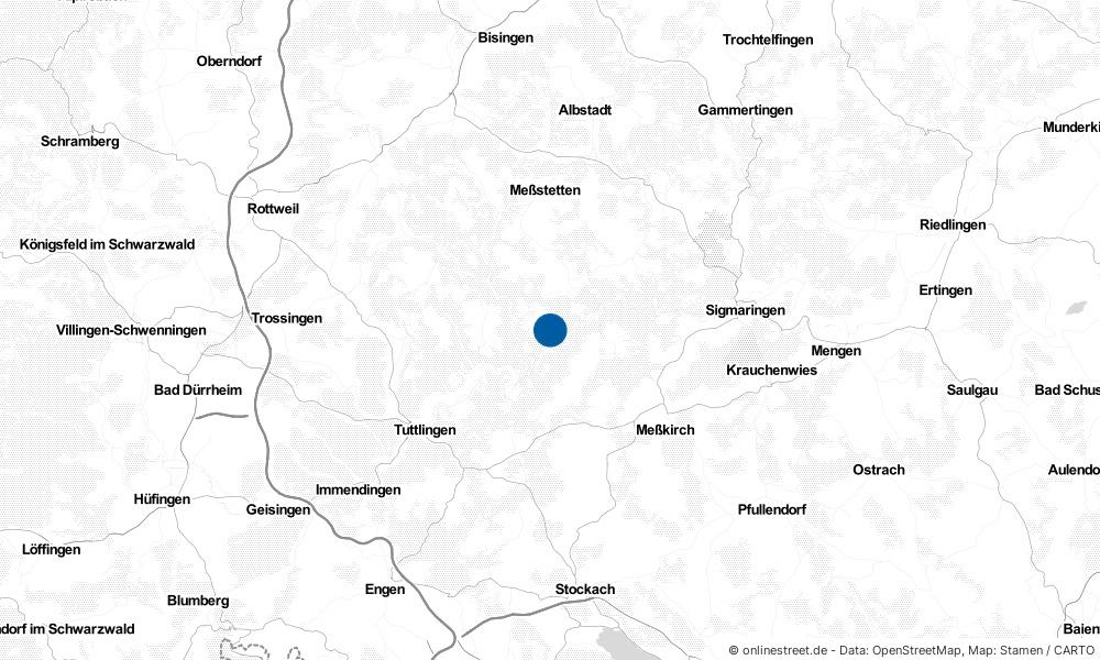 Karte: Wo liegt Irndorf?