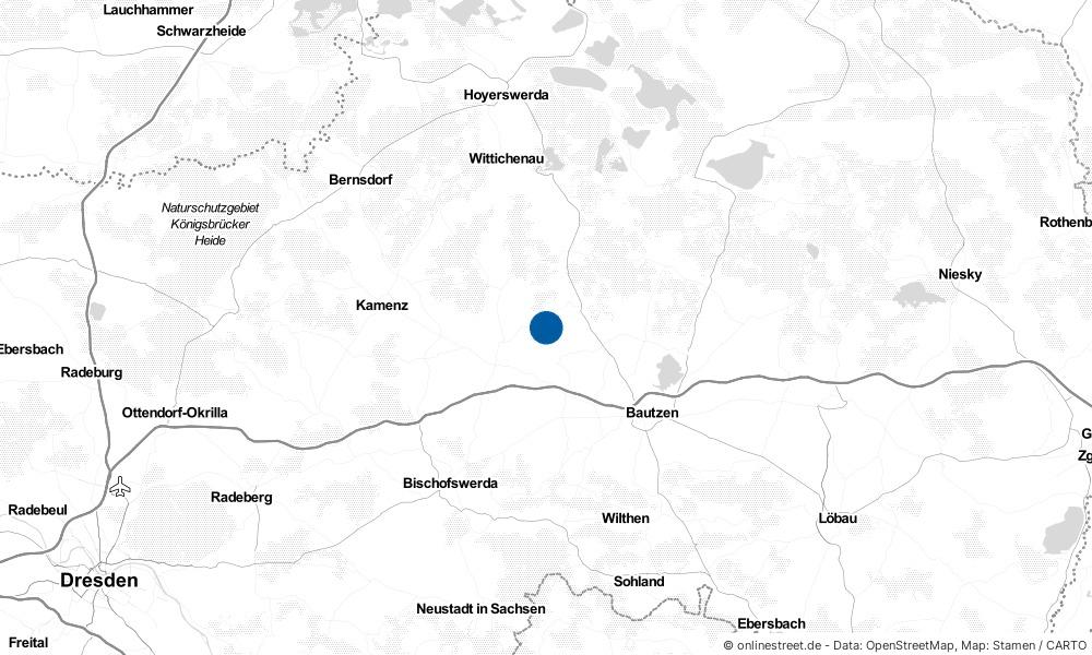 Karte: Wo liegt Puschwitz?