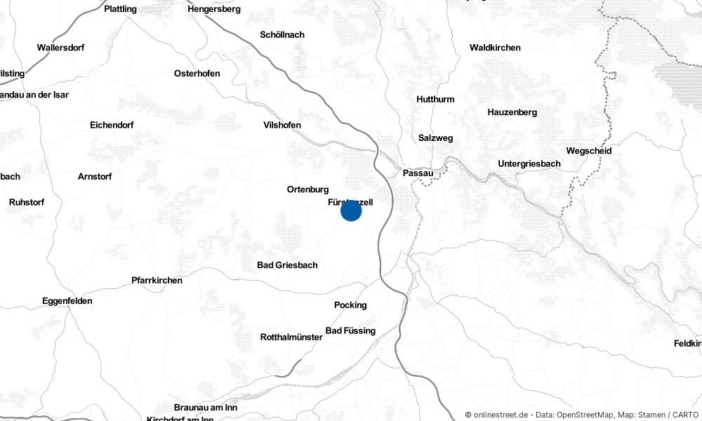 Karte: Wo liegt Fürstenzell?