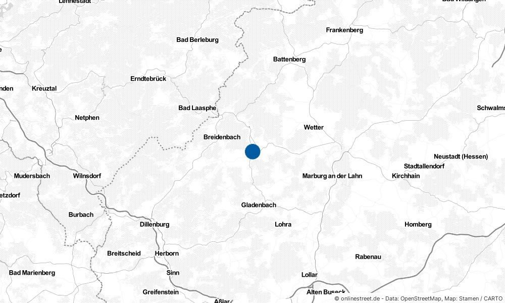 Karte: Wo liegt Dautphetal?