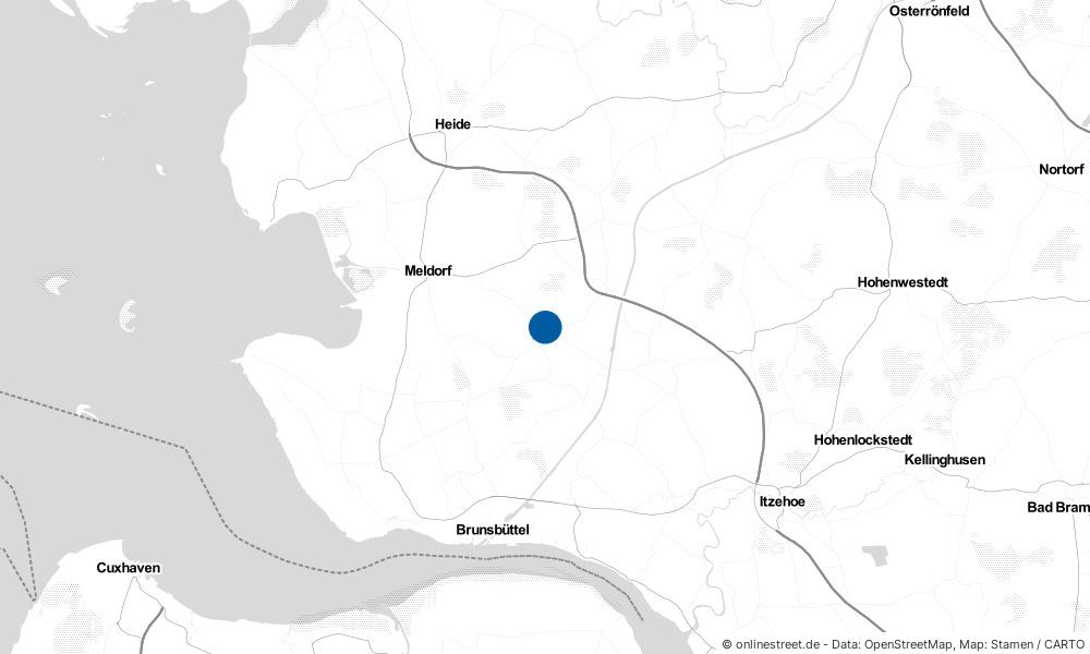 Karte: Wo liegt Süderhastedt?