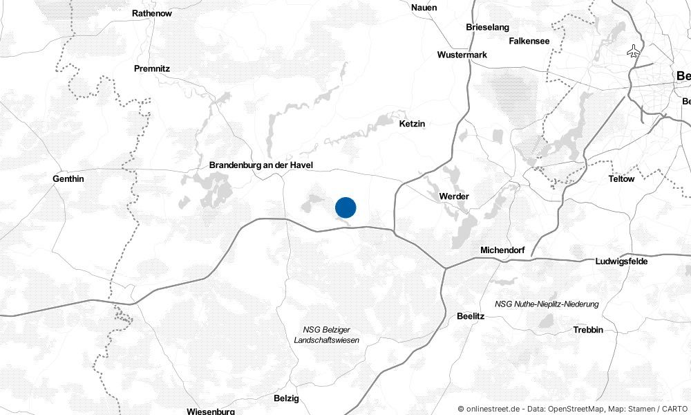 Karte: Wo liegt Trechwitz?