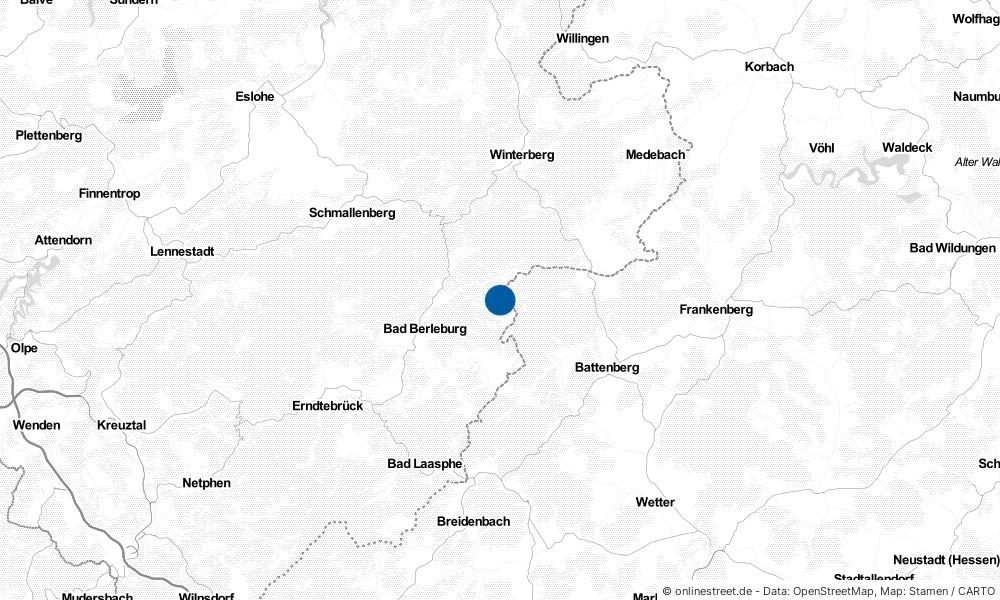 Karte: Wo liegt Diedenshausen?