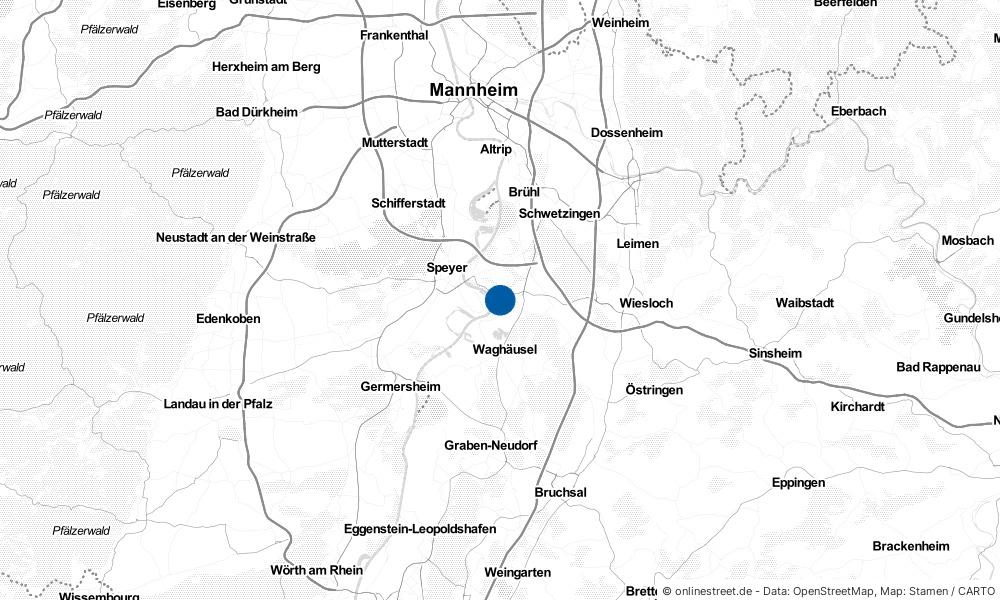 Karte: Wo liegt Altlußheim?