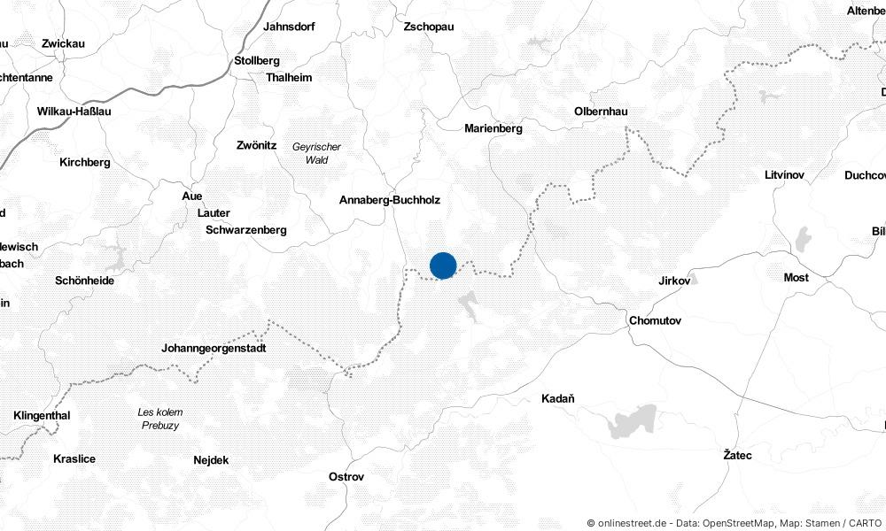 Karte: Wo liegt Jöhstadt?
