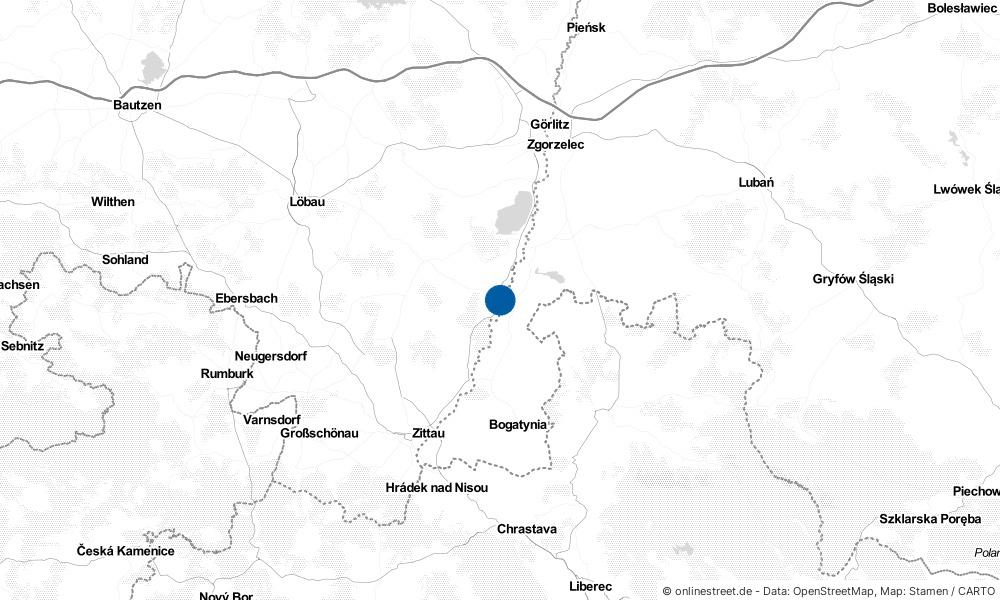 Karte: Wo liegt Ostritz?