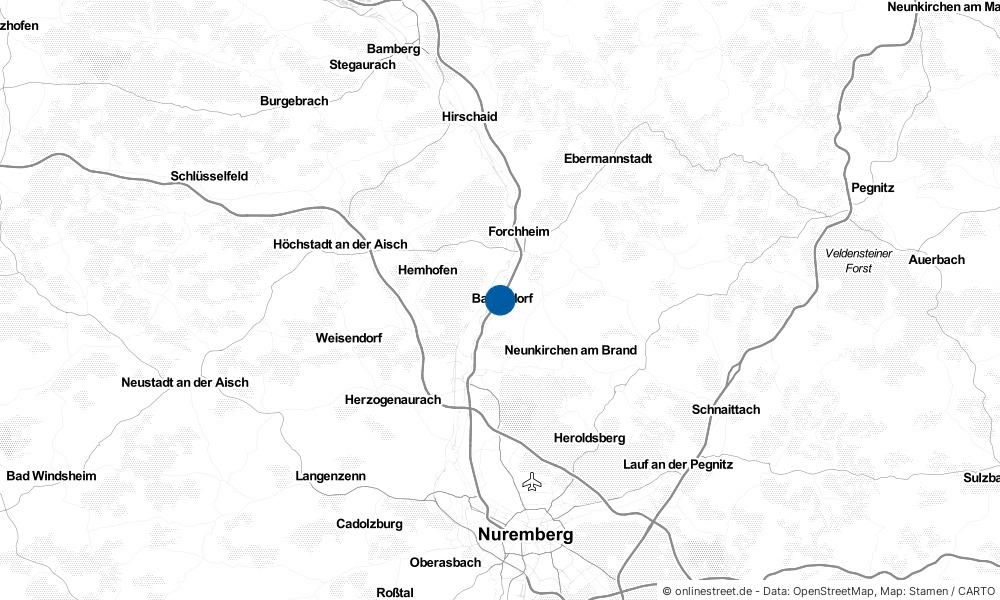 Karte: Wo liegt Baiersdorf?