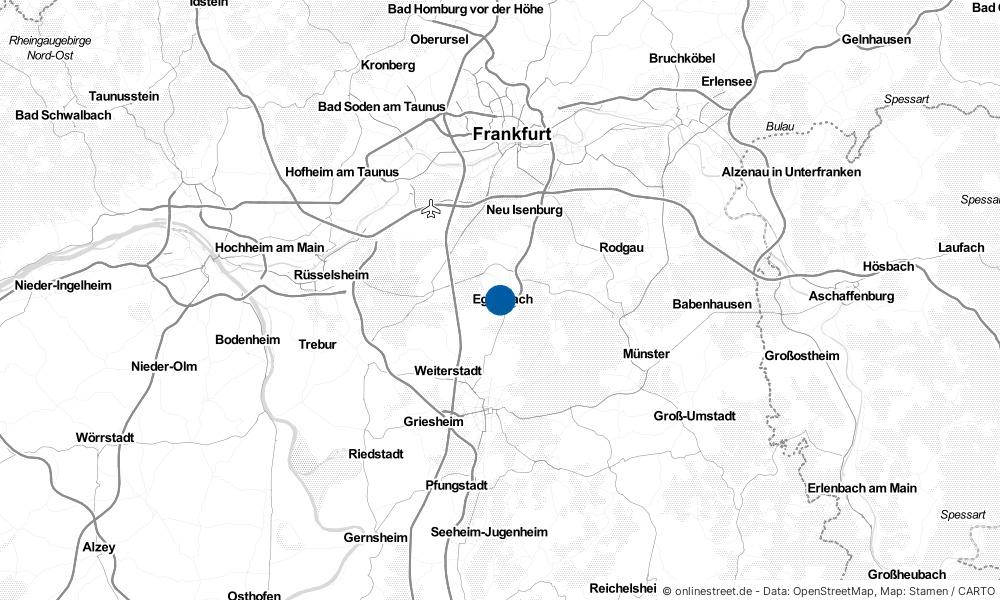 Karte: Wo liegt Egelsbach?