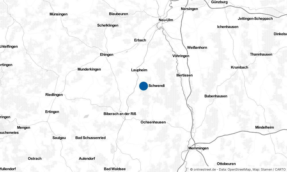 Karte: Wo liegt Mietingen?