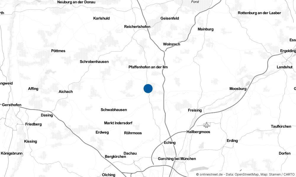 Karte: Wo liegt Reichertshausen?