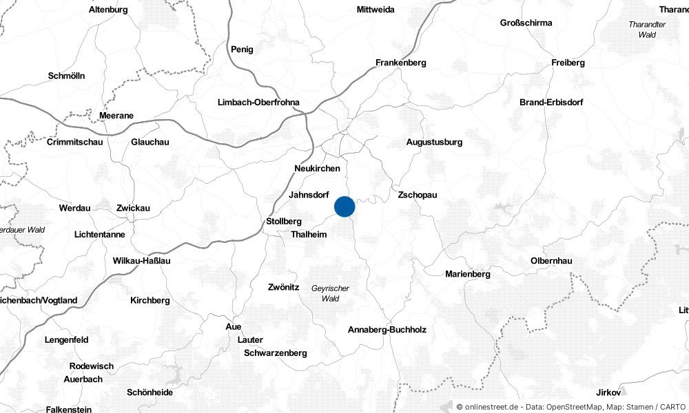 Karte: Wo liegt Burkhardtsdorf?