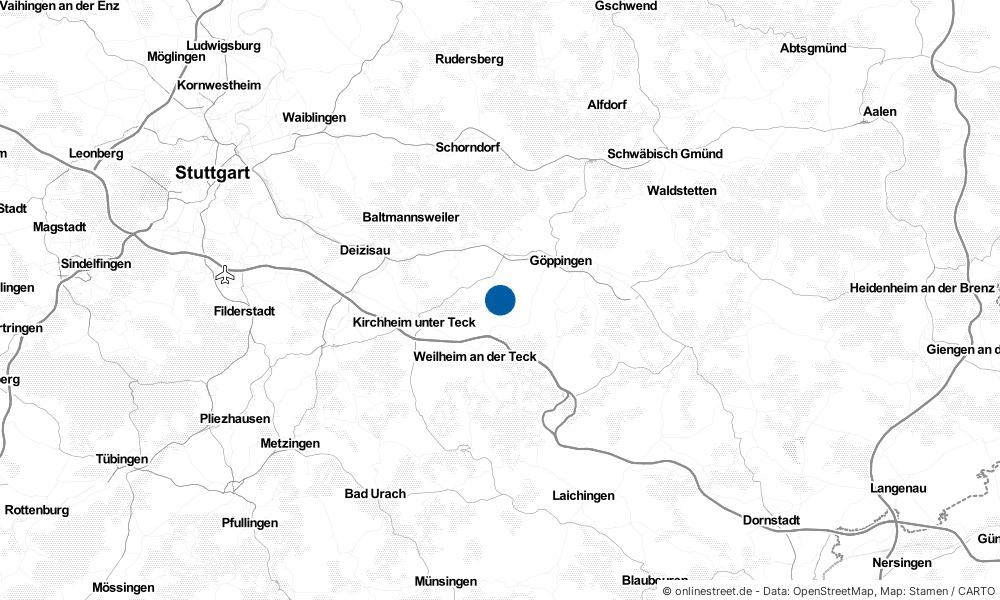 Karte: Wo liegt Hattenhofen?