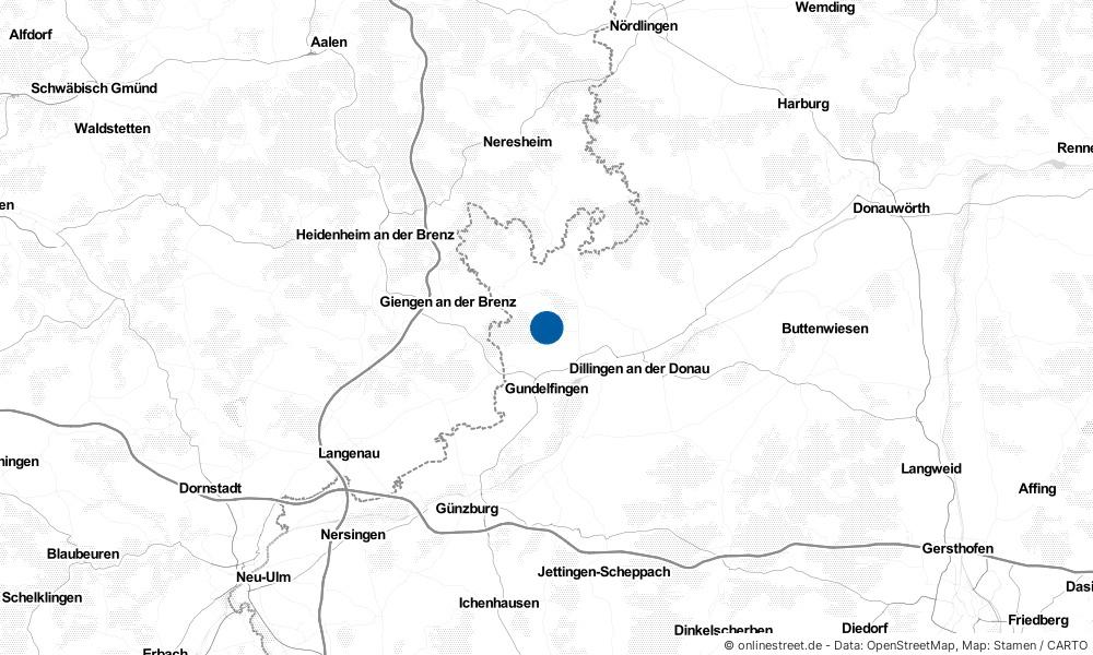 Karte: Wo liegt Haunsheim?
