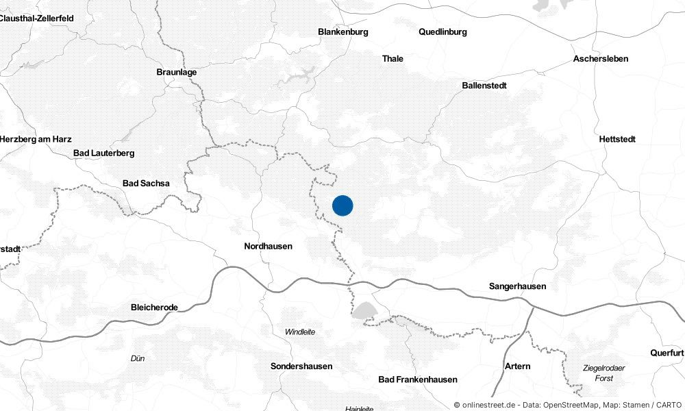 Karte: Wo liegt Stolberg (Harz)?