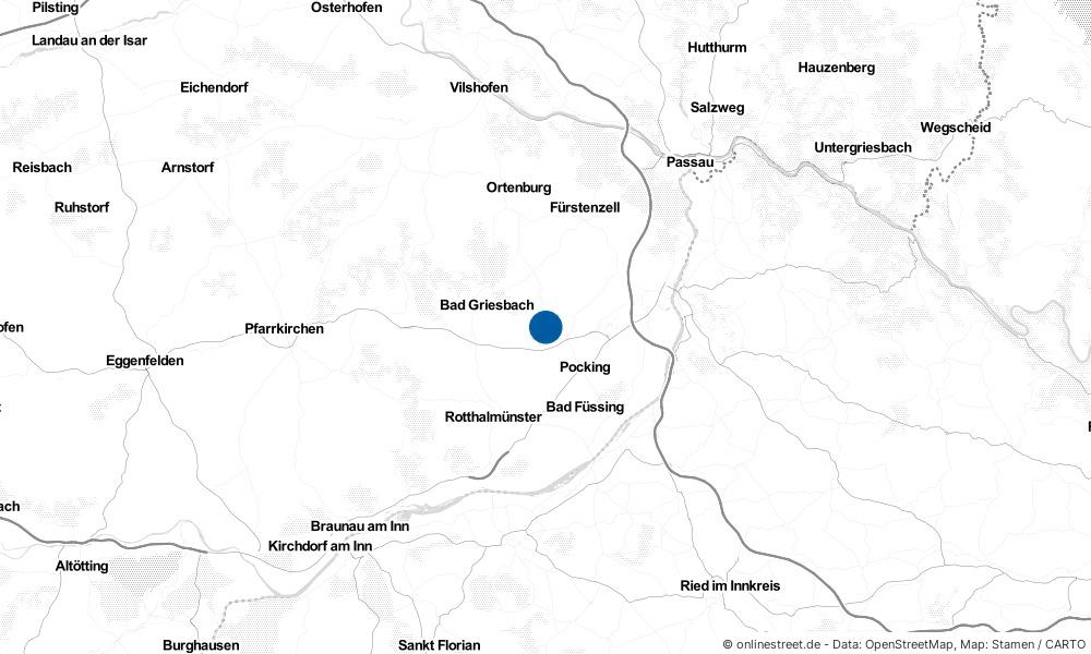 Karte: Wo liegt Tettenweis?