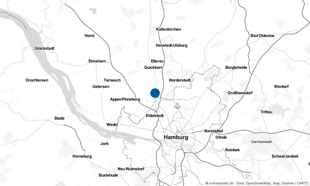 Karte: Wo liegt Bönningstedt?