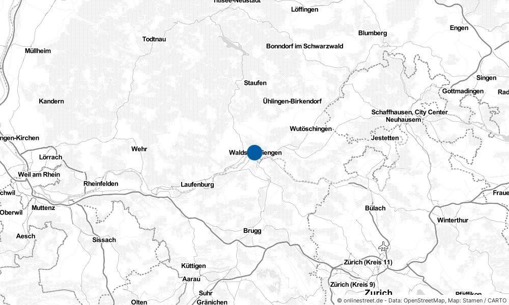 Karte: Wo liegt Waldshut-Tiengen?