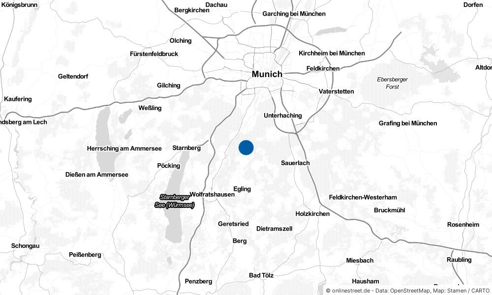 Karte: Wo liegt Straßlach-Dingharting?