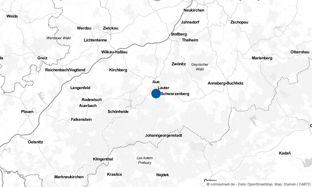 Karte: Wo liegt Bockau?