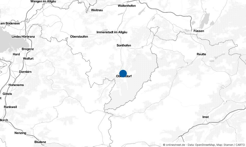 Karte: Wo liegt Oberstdorf?