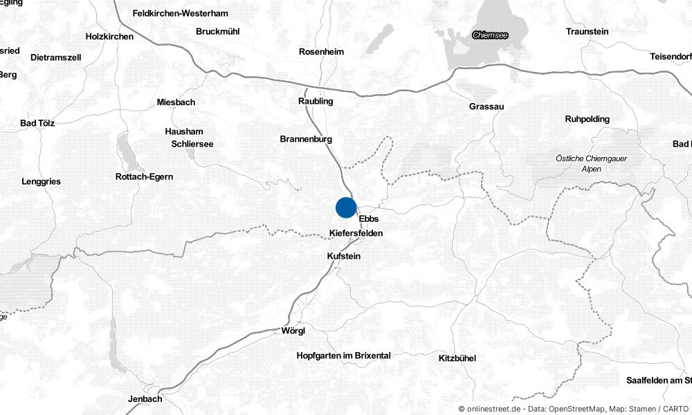 Karte: Wo liegt Oberaudorf?