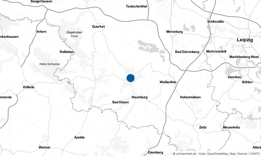 Karte: Wo liegt Freyburg?