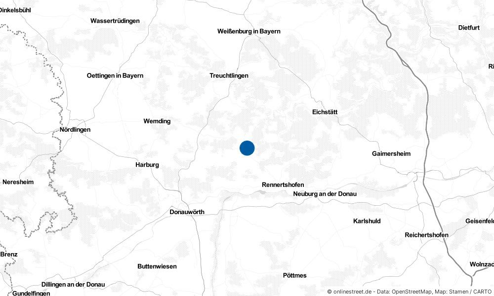 Karte: Wo liegt Tagmersheim?