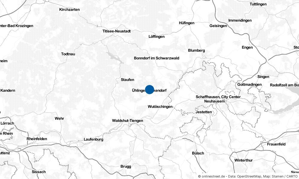Karte: Wo liegt Ühlingen-Birkendorf?
