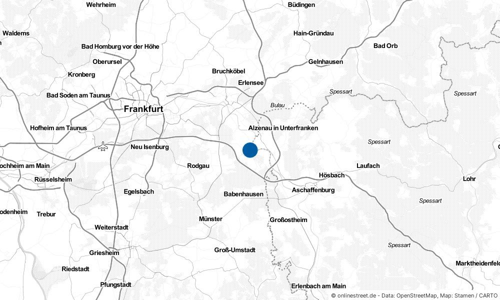 Karte: Wo liegt Seligenstadt?