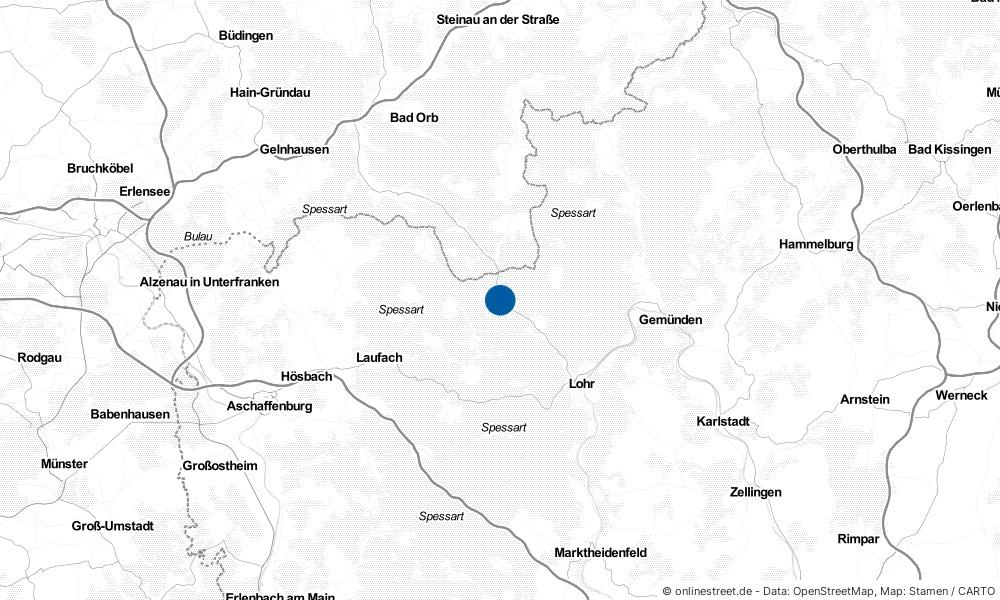 Karte: Wo liegt Frammersbach?